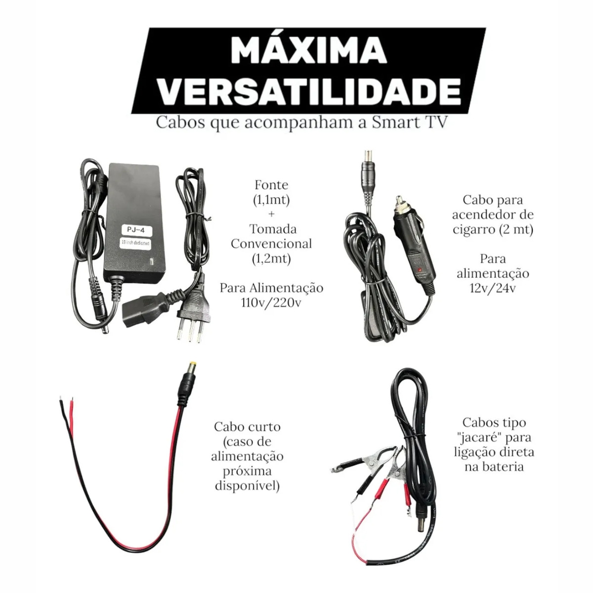 Smart Tv Portátil Automotiva Led 19" - 12v/24v - Imagem 6