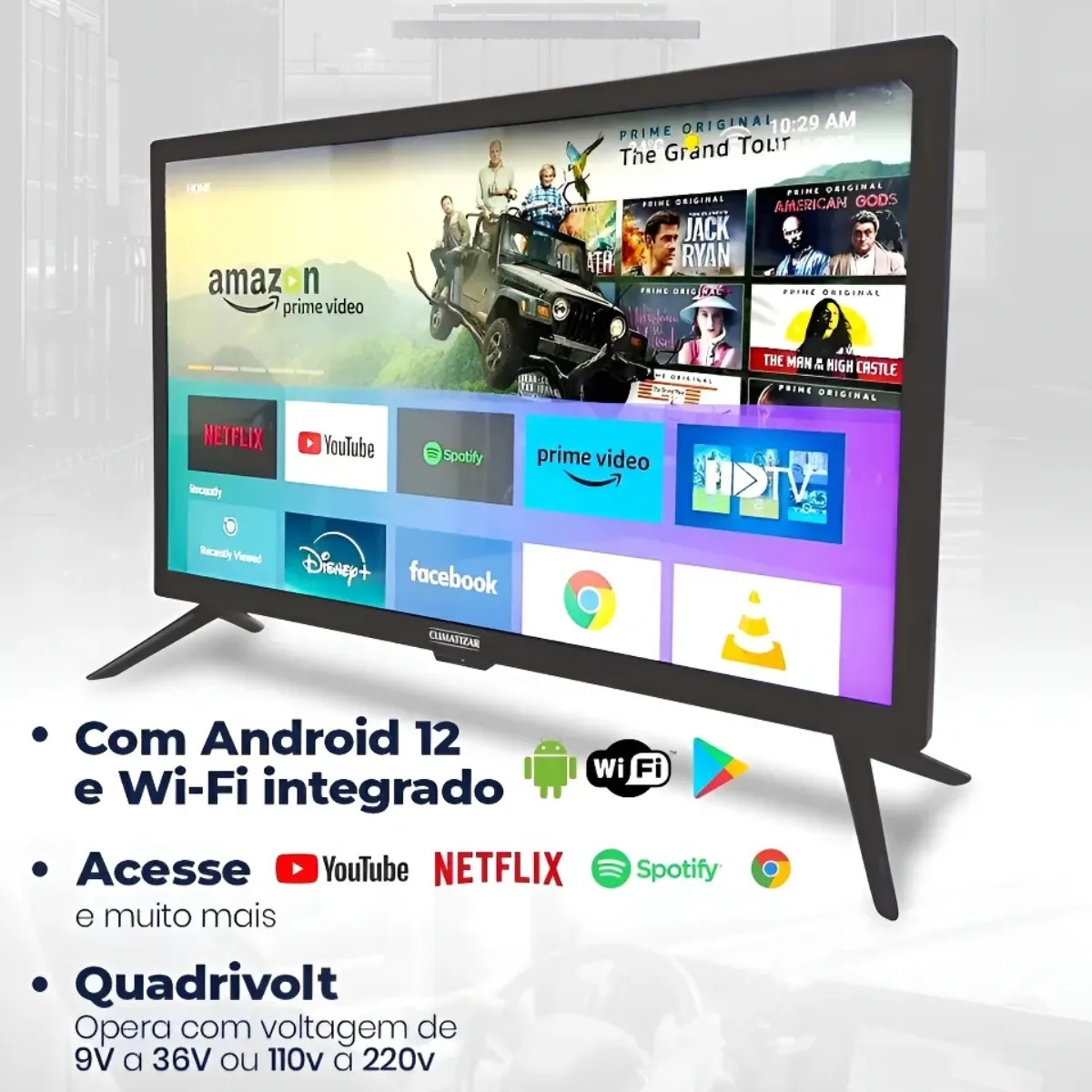Smart Tv Portátil Automotiva Led 19" - 12v/24v - Imagem 4
