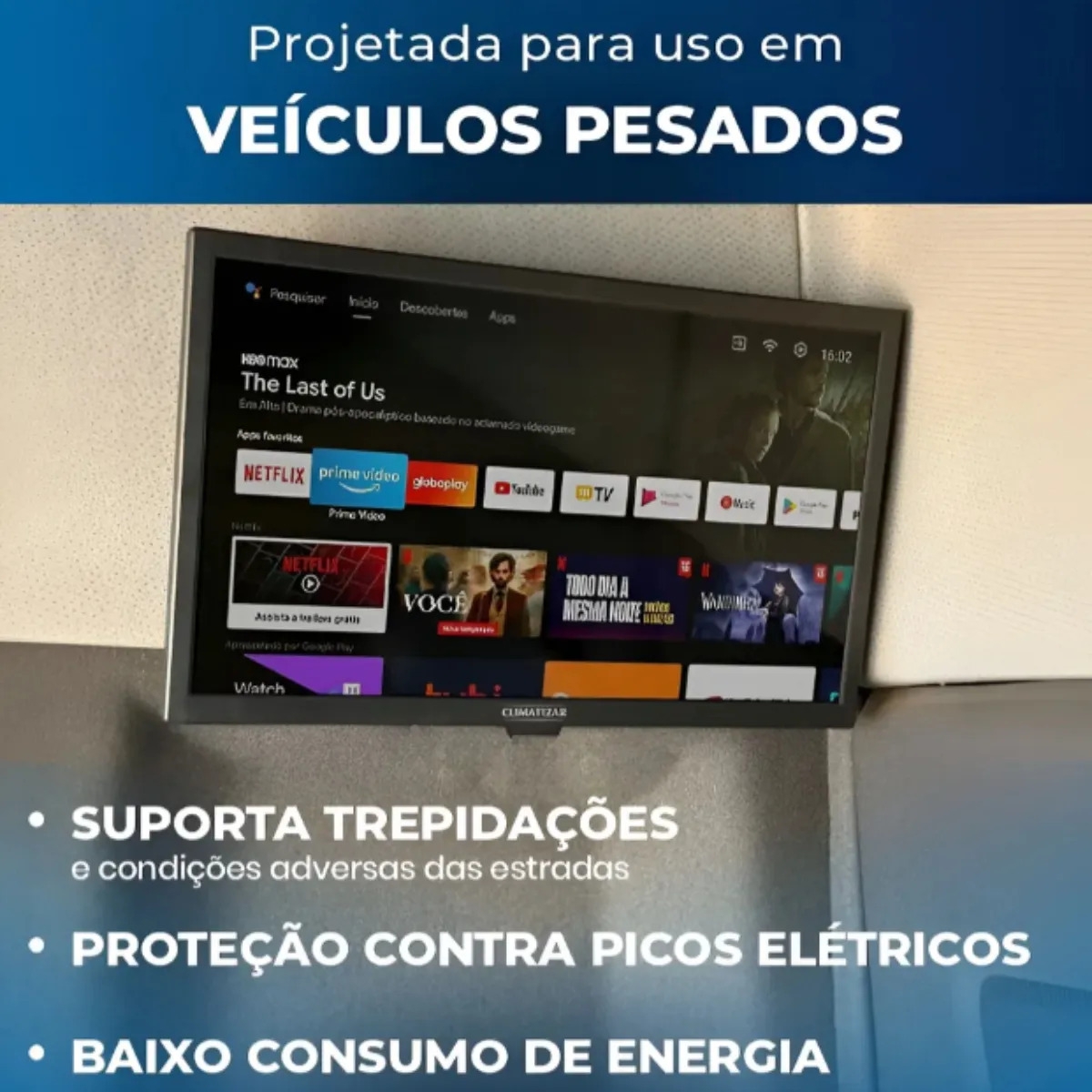 Smart Tv Portátil Automotiva Led 19" - 12v/24v - Imagem 5