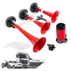 Buzina Verdureiro Tripla Com Compressor - Hent Automotivos