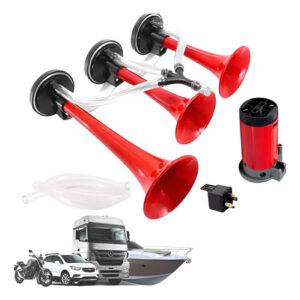Buzina Verdureiro Tripla Com Compressor - Hent Automotivos