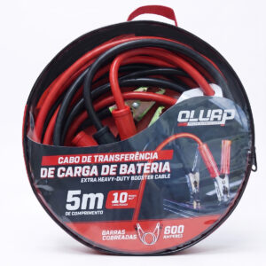 Cabo Chupeta Para Transferência De Carga De Bateria 5 Metros - 600amperes